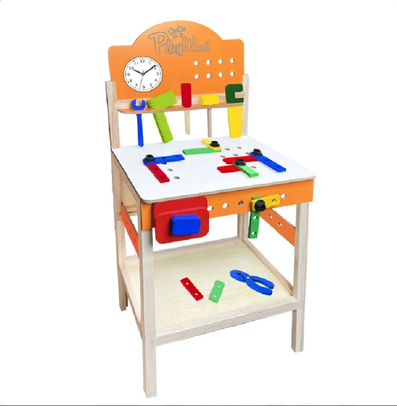 PlayWood Kutulu Büyük Ahşap Tamir Seti - 2