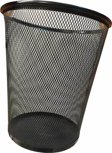 Mimaks Çöp Kovası Metal Tam Perforeli Siyah D-3 - 2