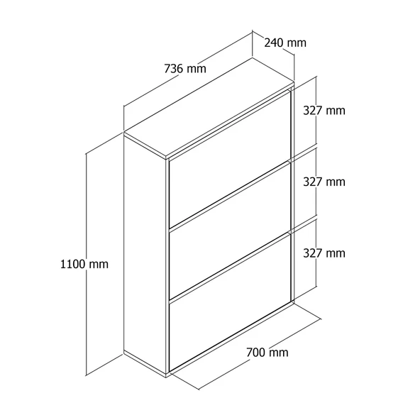 ROEWOOD DÜŞER KAPAK AYAKKABILIK SEPET - 4
