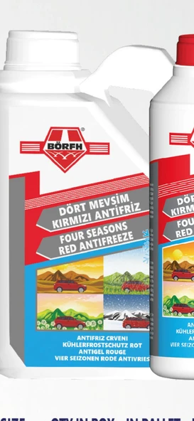 Börfh -56 Motor Antifirizi Kırmızı 3 LT