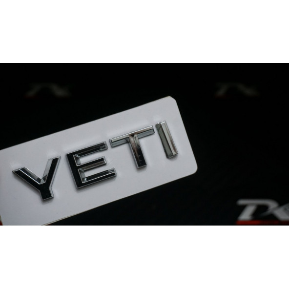 Skoda Yeti Bagaj 3M 3D Krom ABS Yazı Logo Amblem ürün görseli