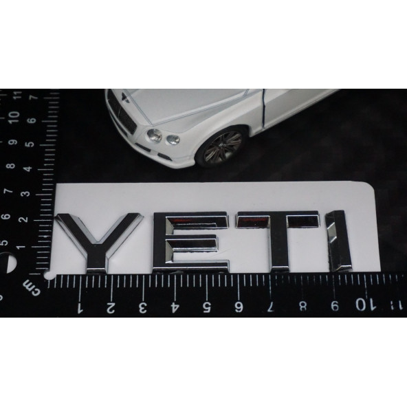 Skoda Yeti Bagaj 3M 3D Krom ABS Yazı Logo Amblem - Resim 5