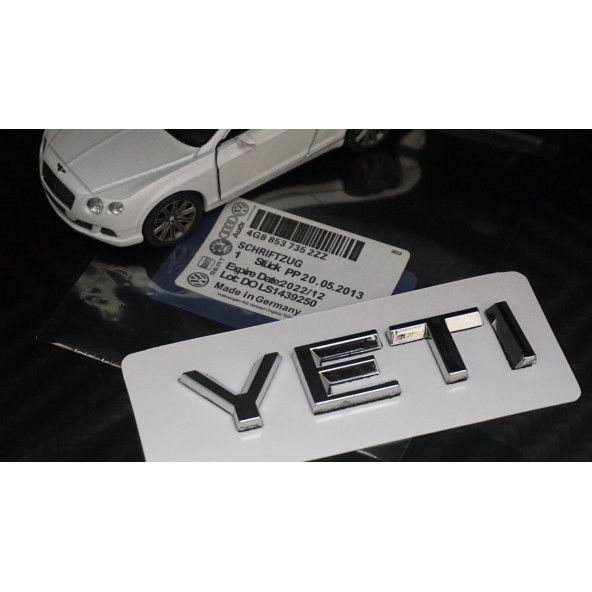 Skoda Yeti Bagaj 3M 3D Krom ABS Yazı Logo Amblem - Resim 7