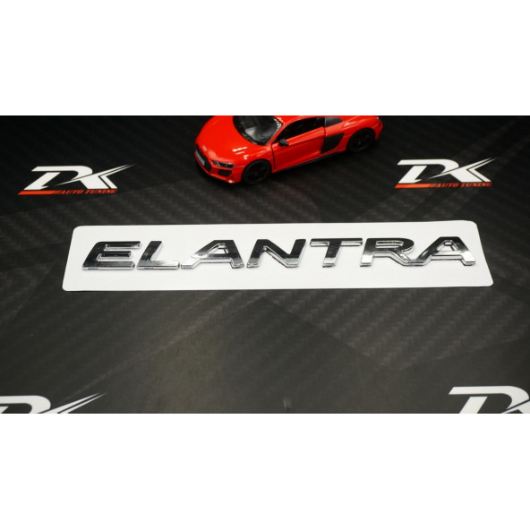 Hyundai Elantra Bagaj 3M 3D Krom ABS Yazı Logo Amblem - Resim 2
