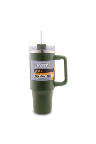 Voit Urban Yeşil Pipetli 1.2 lt Termos Bardak - 2