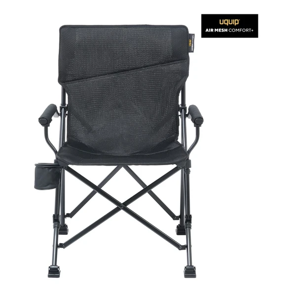 Roxy Comfort+ Black Edition Yüksek Konforlu Katlanır Kamp Sandalyesi - 3