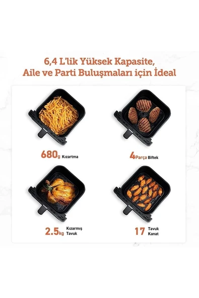 Cosori Dual Blaze AirFryer 6.4 lt Yağsız Fritöz - 2
