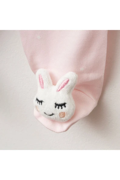 Jusso Organik Pamuklu Nakışlı Yenidoğan 5 li Hastane Çıkışı Seti - 2