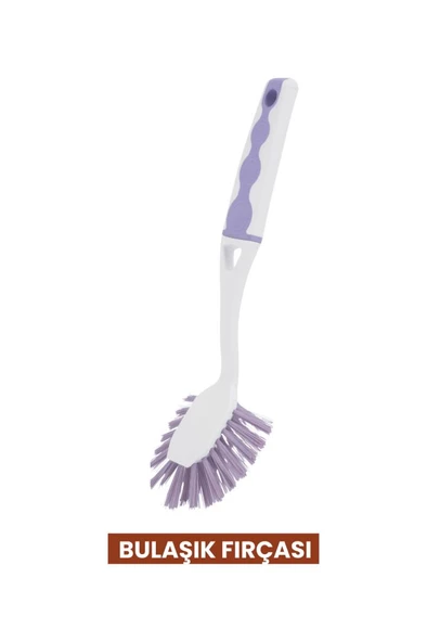 Flora 3’lü Bulaşık Temizlik Seti, Pompalı Hazneli Bulaşık Deterjanlığı + Bulaşık Fırçası + Lavabo Pompası - Resim 4