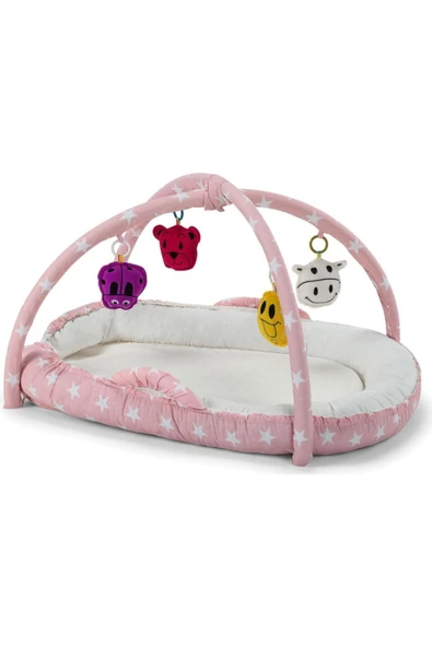 Moje Eglenceli Uyku Yatağı Pembe