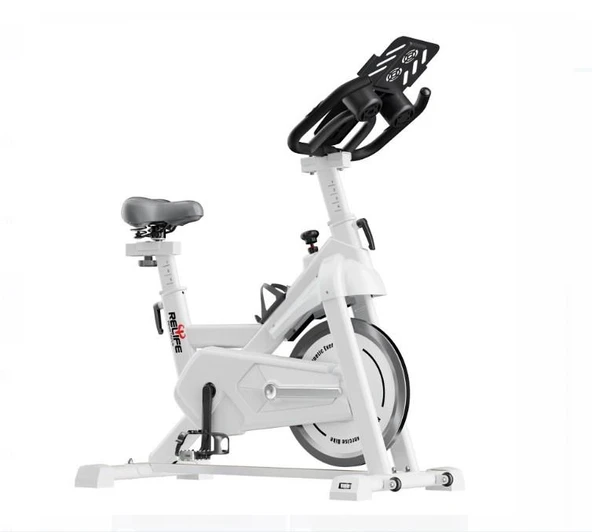 Relife Kr-602 Spin Bike Dikey Kondisyon Bisikleti Beyaz