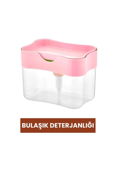 Flora 3’lü Bulaşık Temizlik Seti, Pompalı Hazneli Bulaşık Deterjanlığı + Bulaşık Fırçası + Lavabo Pompası - Resim 3