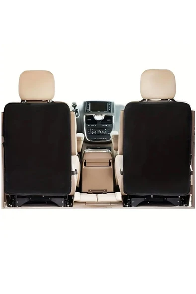 Jusso Araç Koltuk Arkası Koruyucu İkili Kılıf Siyah - 2