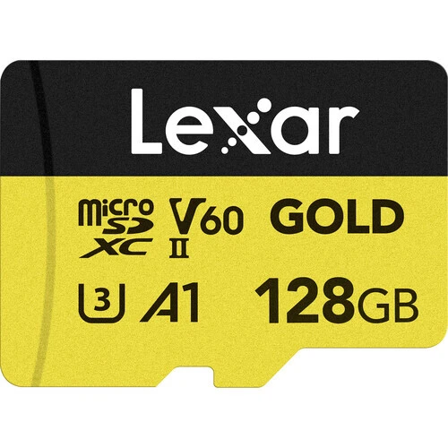 Lexar 128GB Gold 280 MB/s UHS-II / V60 / U3 MicroSD Hafıza Kartı