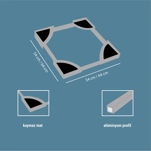 Çamaşır Makinesi Kurutma Makinesi İstifleme Birleştirme Kiti Arçelik - Beko Ayarlanabilir - Resim 4