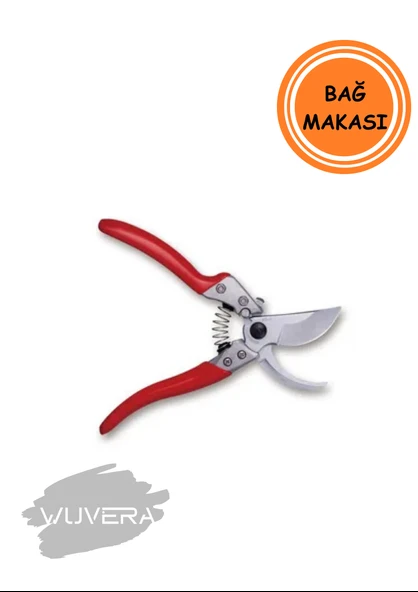 Wuvera Çelik Ağızlı Bağ Budama Makası – Keskin ve Ergonomik Budama Yardımcınız - 3