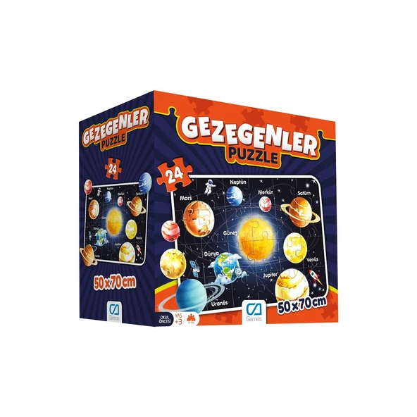 Ca Puzzle Gezegenler Eğitici 5026 - 2