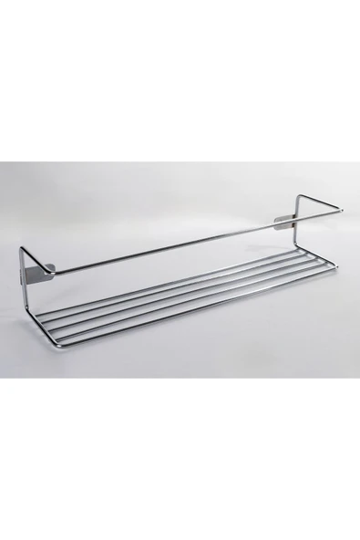Jusso Çok Amaçlı Tek Katlı Raf Baharatlık Metal Baharat Standı Mutfak Rafı Krom