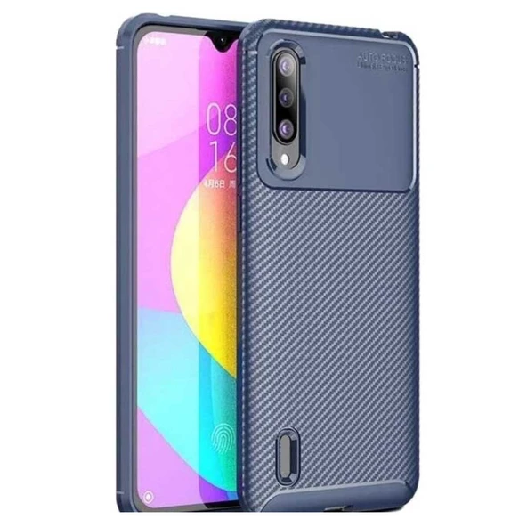 Xiaomi Mi 9 Lite Karbon Desenli Negro Silikon Kılıf - Resim 2