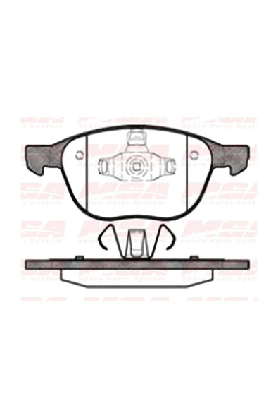 MGA On Fren Disk Balata ( Ford : Focus Cmax 04-15 ) (volvo S40-v50-c30-c70) (04-13) (15'-16') - -55251 - 2