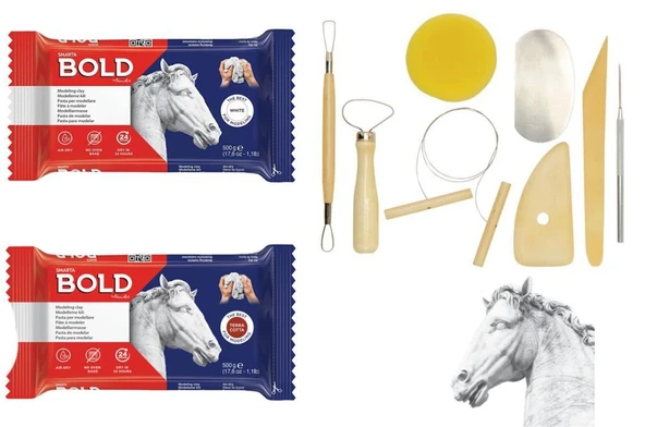 Smarta Seramih Hamuru Seti 2x500gr + başlangıç kiti