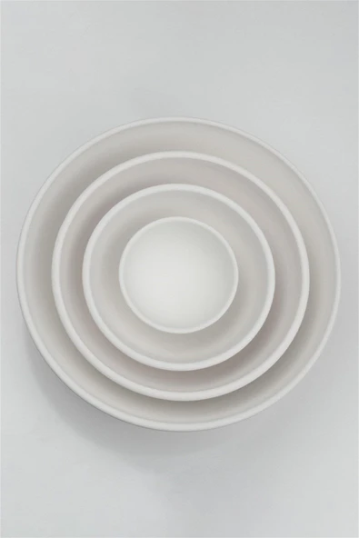 Kase 5 cm - Seramik Bisküvi 6'lı (Ham Ürün) - 4