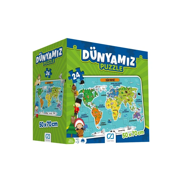 Ca Puzzle Dünyamız Eğitici 5025 - 2