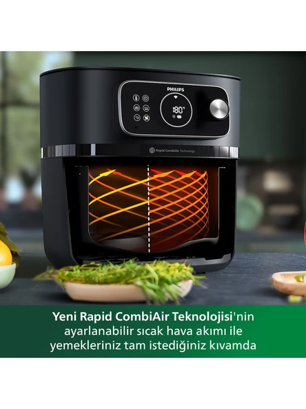 Philips Airfryer HD9875/90 7000 Serisi Combi XXL Connected 8.3 lt Yağsız Fritöz - 5