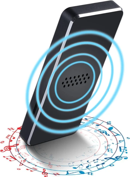 Bluetooth MP3 MP4 Çalar Ses Kayıt Şarjlı Player Dahili Hoparlör ve kulaklık 16 GB hafızalı dokunmatik siyah - 8