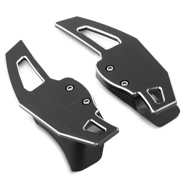 YıldızTuning  Volkswagen Tiguan 2009-2015 Siyah Direksiyon F1 Kulakçık Vites Mini - 2