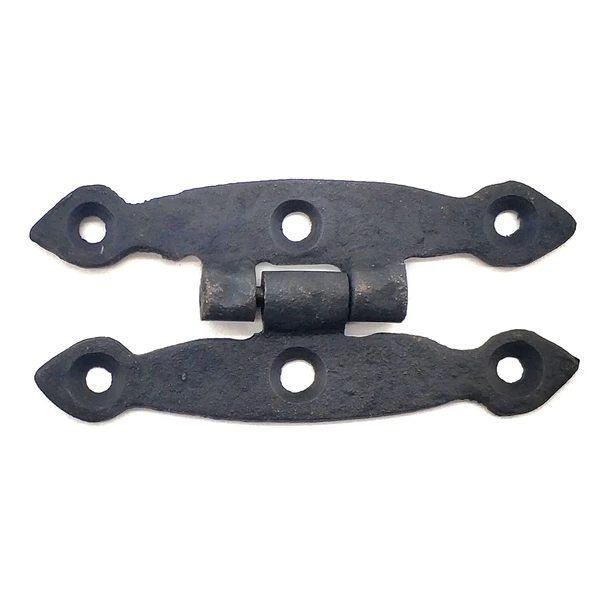 Antika Tarz Dekoratif Pirinç Dar Menteşe - 75x39 mm, Oksit - 1