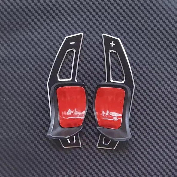 YıldızTuning  Volkswagen Tiguan 2009-2015 Siyah Direksiyon F1 Kulakçık Vites Mini