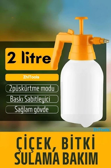 Zhltools Çiçek Bitki Bakımı Basınçlı Püskürtme Pompası 2Litre