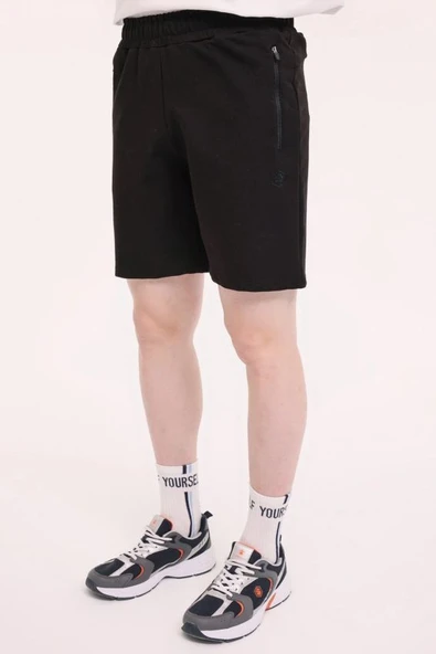 Lumberjack CT103 Basic Short 5FX Siyah Erkek Şort 101939492
