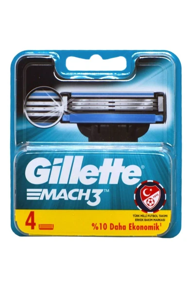 Mach3 Yedek Tıraş Bıçağı 4'lü
