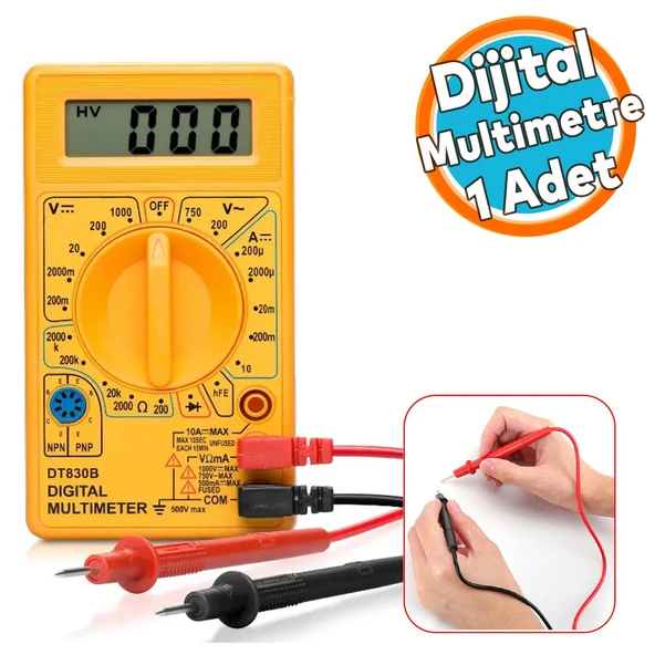 Dijital Multimeter Pensa Amper Metre Dijital Pensampermetre Voltaj Dc Alternatif Akım Ölçme Ölçüm