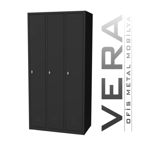 Soyunma Dolabı 3 Kişilik Metal Dolap, İşçi Soyunma Dolabı