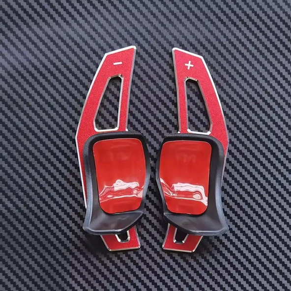YıldızTuning  Volkswagen Polo 6R GTI Kırmızı Direksiyon F1 Kulakçık Vites Mini