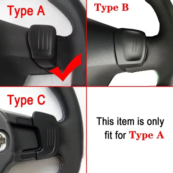 YıldızTuning  Volkswagen Touran Kırmızı Direksiyon F1 Kulakçık Vites Mini - 4