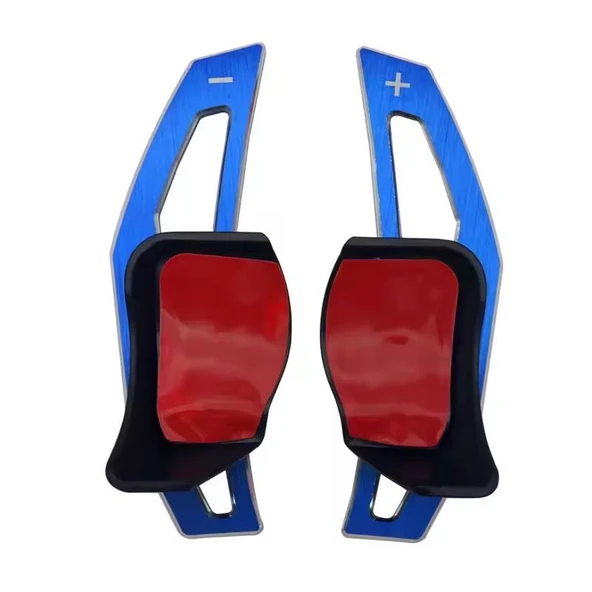 YıldızTuning  Volkswagen Golf 6 2009-2012 Mavi Direksiyon F1 Kulakçık Vites Mini