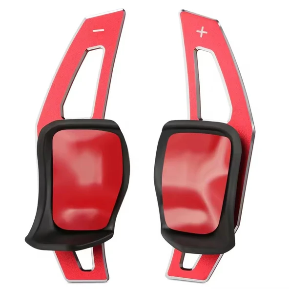 YıldızTuning  Volkswagen Beetle 2013-2016 Kırmızı Direksiyon F1 Kulakçık Vites Mini - 3