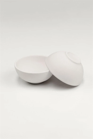 Kase 10 cm - Seramik Bisküvi 6'lı (Ham Ürün) - 3