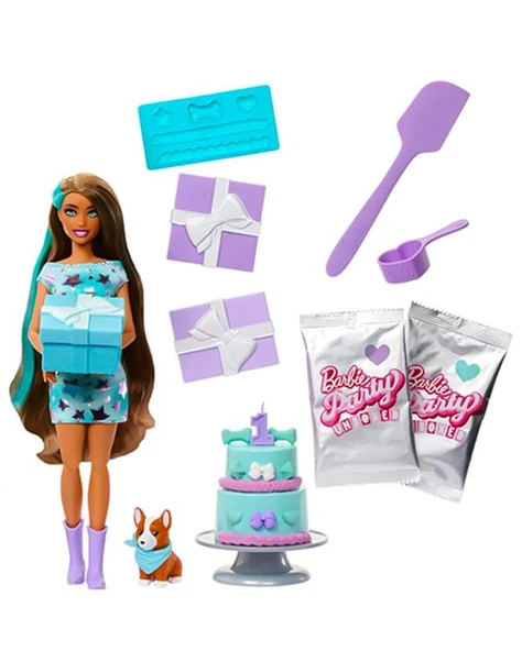 Barbie Party Unboxed Köpeğimin Doğum Günü Serisi JFG72 - 2