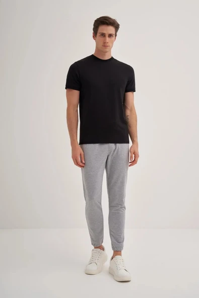 Cazador Bisiklet Yaka Slim Fit Düz Örme Likralı Tişört 4620 ürün görseli 1