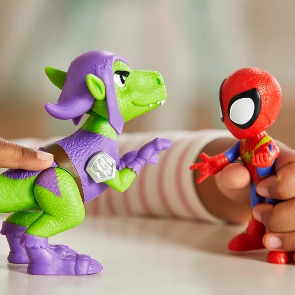 Spidey and His Amazing Friends Dino Webs Figürler F9478-G0120 Spidey & Goblin Raptor - 3