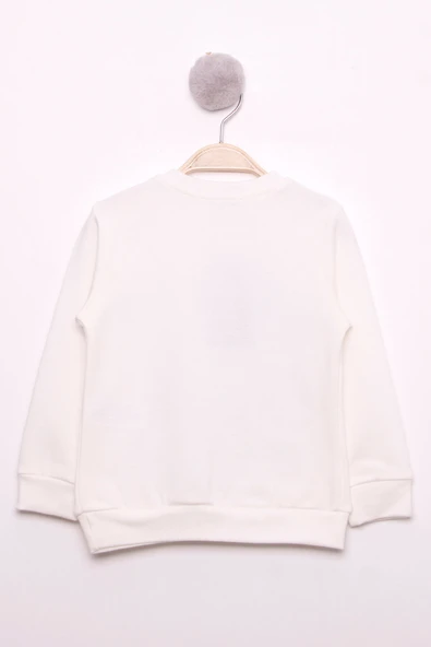 Toontoy Kız Çocuk Best Friend Baskılı Pamuklu Sweatshirt - 8