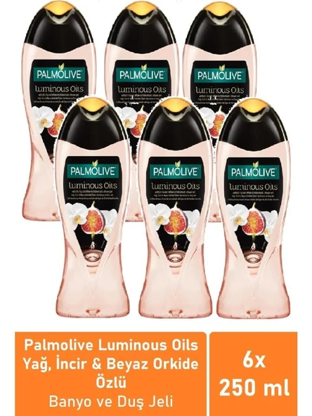 Palmolive 6 Adet Luminous Oils Incir Özlü Duş Jeli 250 ml