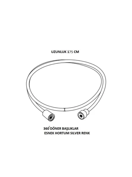 ALDUŞ SİLVER DUŞ SPİRALİ 175 CM - 2