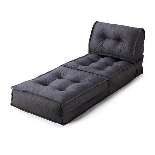 Homedius Mocca Keten Tek Kişilik Katlanır Yatak Katlanır Koltuk  Bej Tek - 12