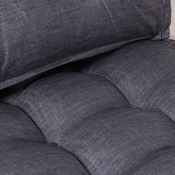 Homedius Mocca Keten Tek Kişilik Katlanır Yatak Katlanır Koltuk Gri Tek - 2